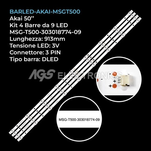 Kit barre strip led - kit, 4