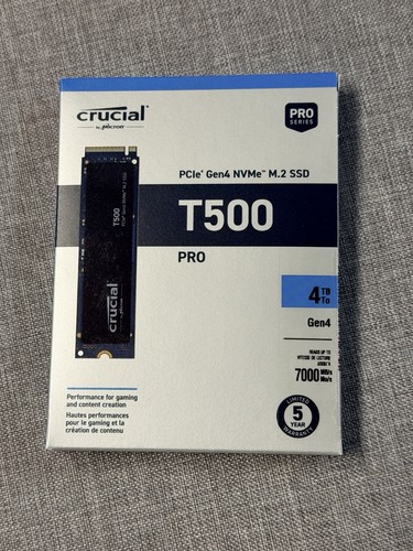 Ssd crucial t500 4tb pcie - crucial,